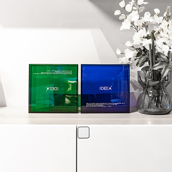 Modern Cup Storage Box - Iron - Acrylic - Black - Green - 3 Colors  Available - ApolloBox