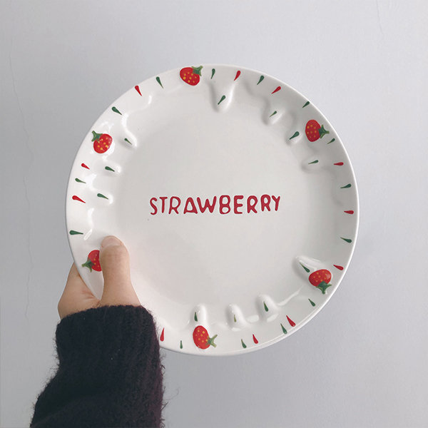 Pretty Strawberry Themed Ceramic Bowl - ApolloBox