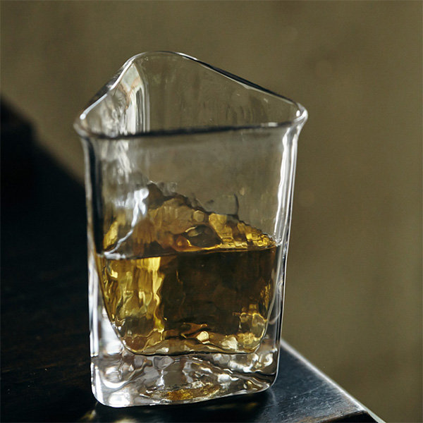 Triangle Shaped Drinking Glass from Apollo Box