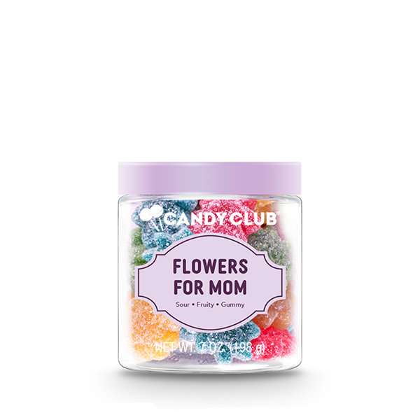 Candy Flowers For Mom - Flower-Shaped Fruity Gummies - Six Jars
