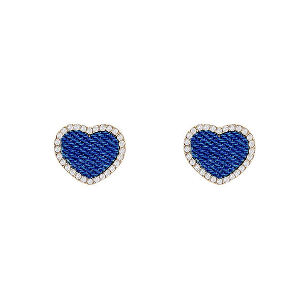 Blue Heart Earrings - ApolloBox