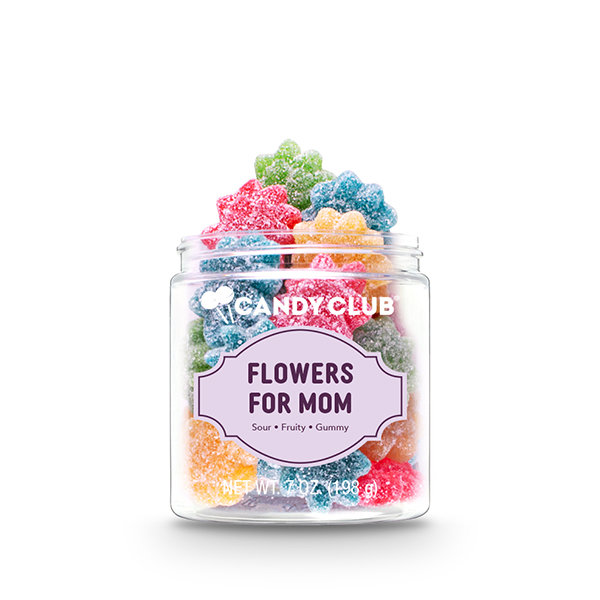 Candy Flowers For Mom - Flower-Shaped Fruity Gummies - Six Jars