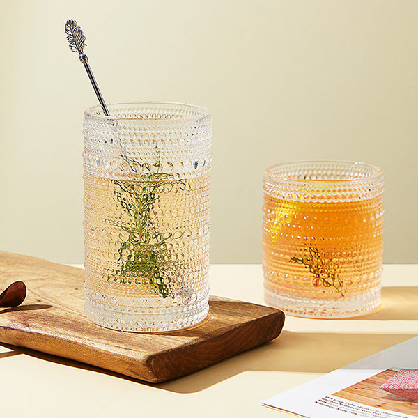 Bamboo Segment Glass Cup - Crystal Clear - Dual-Use from Apollo Box