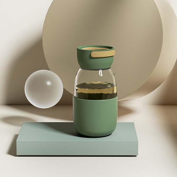 Modern Glass Water Bottle - ApolloBox