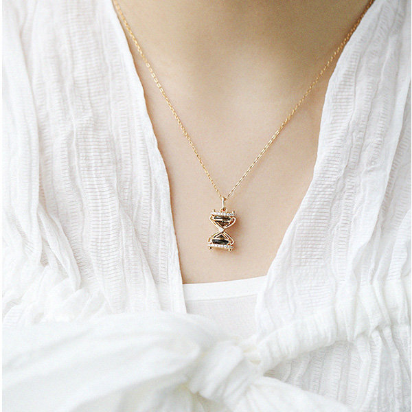 Hourglass Pendant Necklace from Apollo Box