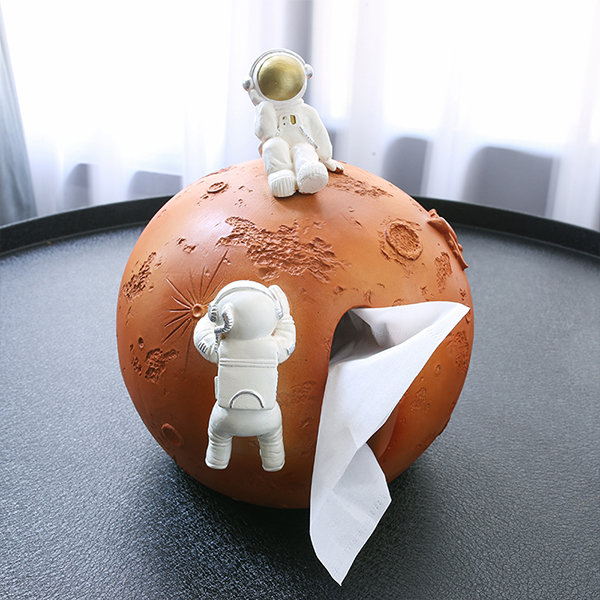 Astronaut Moon Tissue Box