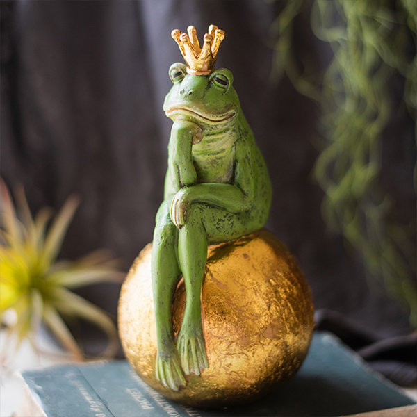 Details about   The Frog Prince Showpiece Home Décor Sculpture Statue 