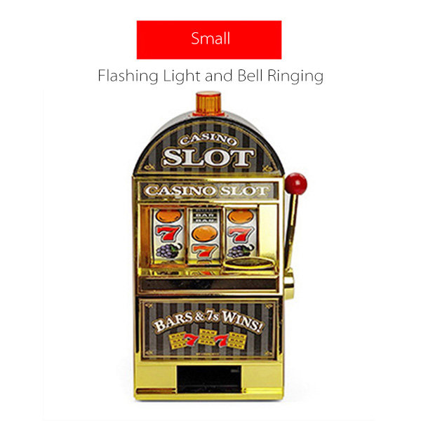 Home Slot Machine Las Vegas Style Casino Coin Bank With Winning Light