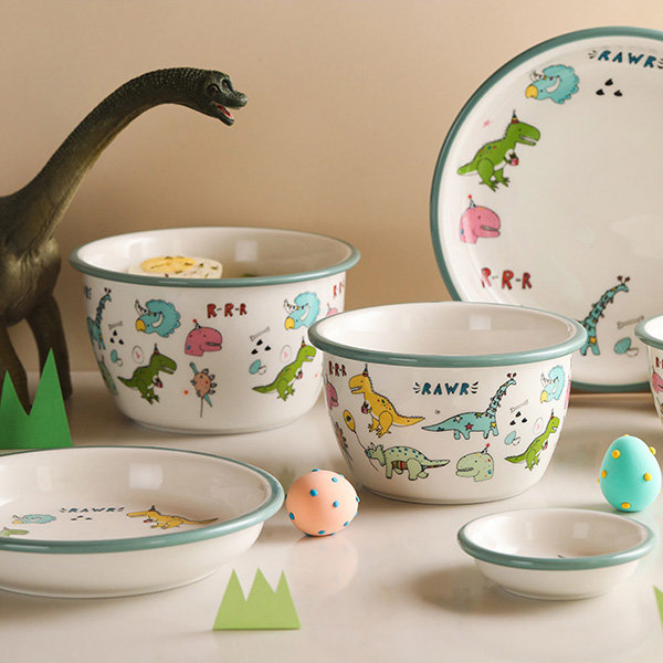 Details about   Japan Dinosaur Porcelain Plate Ceramic Dinner Plate For Kids Gift Size 5 03300 