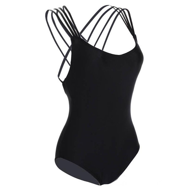 Criss Cross Style One Piece Swimsuit - ApolloBox