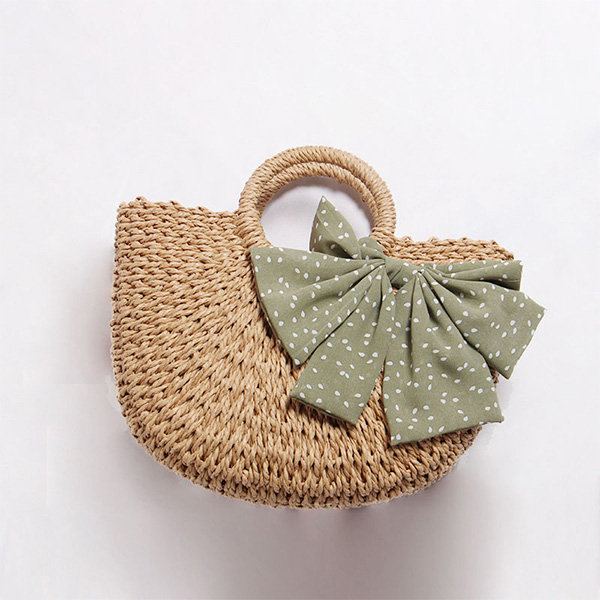 Sassy Handwoven Bag With Bow - ApolloBox