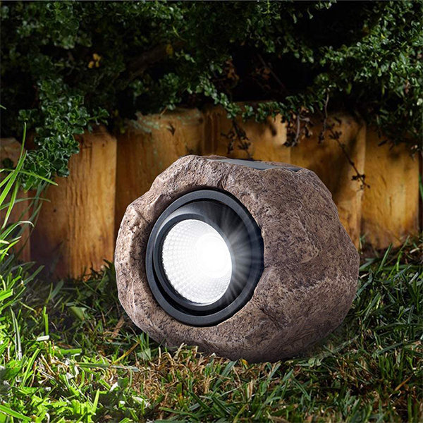 solar stone garden lights