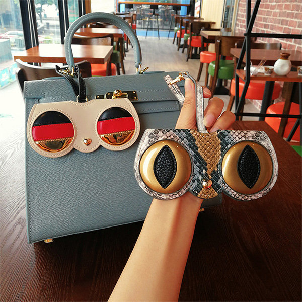 Fashion PU Leather Cover Sunglasses Case For Women Men Glasses Portable  Drawstring Soft Glasses Pouch Bag Accessories 2021