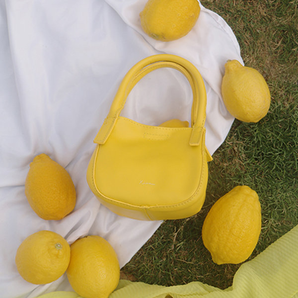 Mini Yellow Leather Bag - ApolloBox