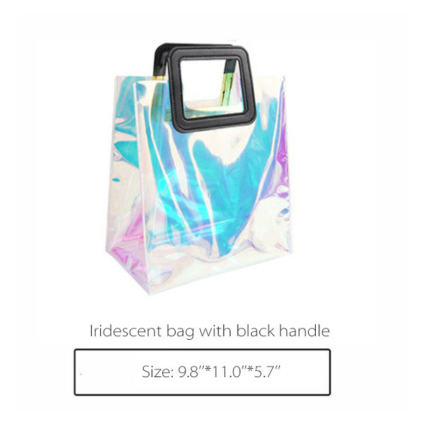 Iridescent Tote Bag - PVC - 2 Sizes Available - ApolloBox