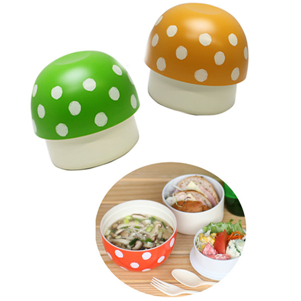 Mushroom Bento Box Lunchbox Aesthetic Lunch Bag Shroom Design Cute