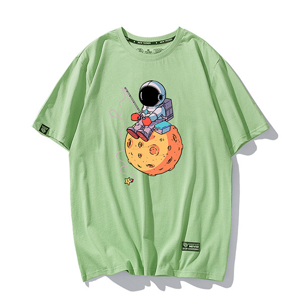 Boys Fishing Shirt Kids Fishing Shirt Fishing Gift for Kids Fisherman  Astronaut Outer Space Spaceman Youth T-shirt 