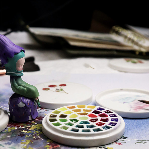 Ceramic Paint Palette - For Painting - ApolloBox