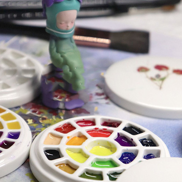 Ceramic Creative Paint Palette from Apollo Box