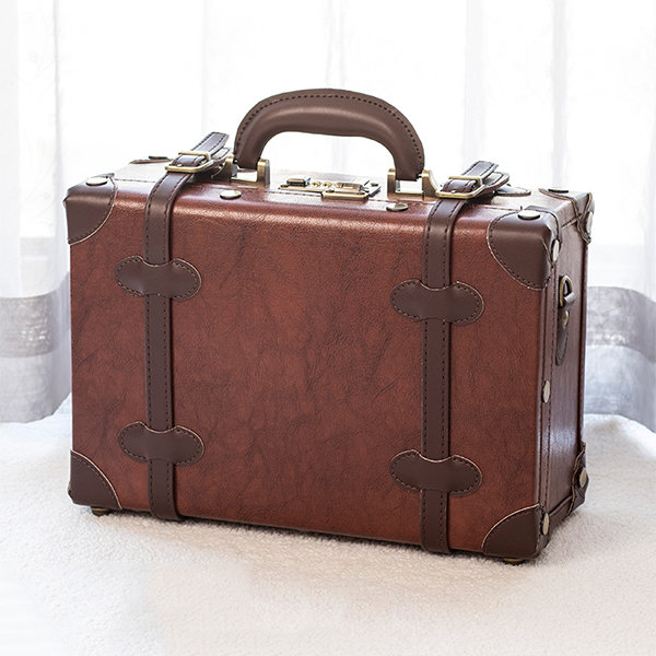 Handcrafted Vintage Suitcase - 2 Sizes - 3 Colors - ApolloBox