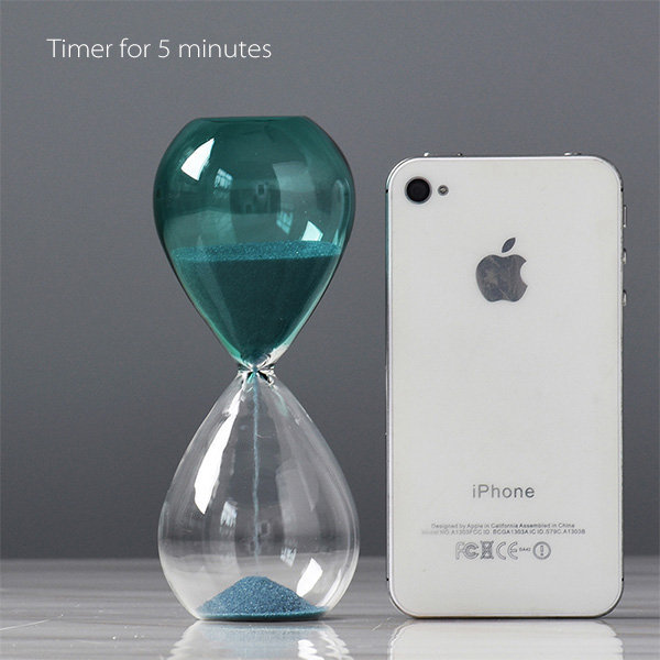 Minimalist Glass Hourglass - Blue - Green - Purple from Apollo Box