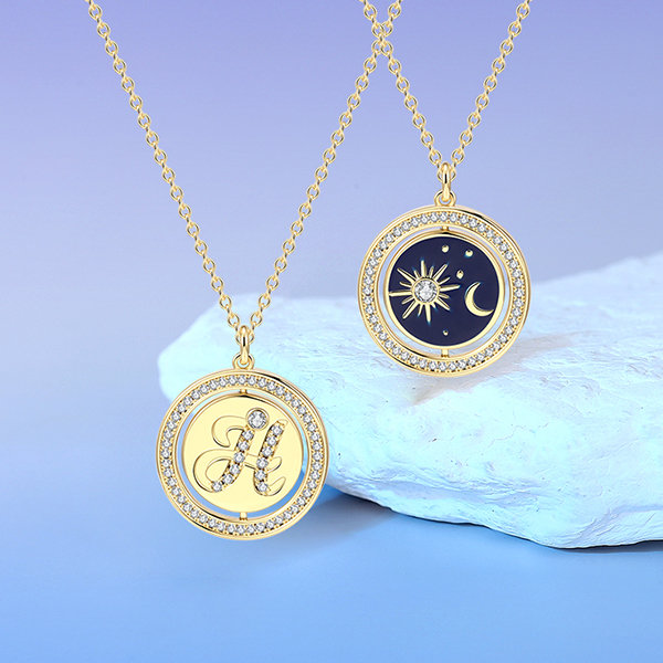 Double Sided Birth Moon Necklace - ApolloBox
