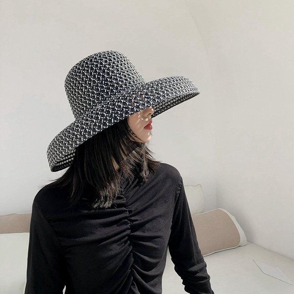 Hepburn Paper Straw Hat - 6 Colors - Black