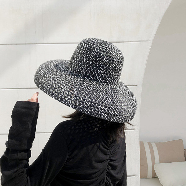 Hepburn Paper Straw Hat - 6 Colors - Black