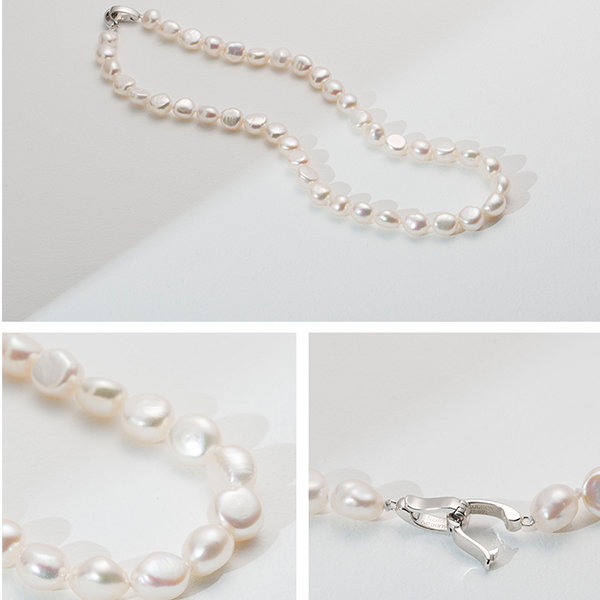 Baroque Style Faux Pearl Necklace - ApolloBox