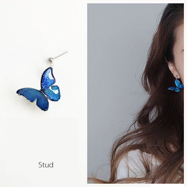 Silver Butterfly Stud Earrings – Perimade & Co.