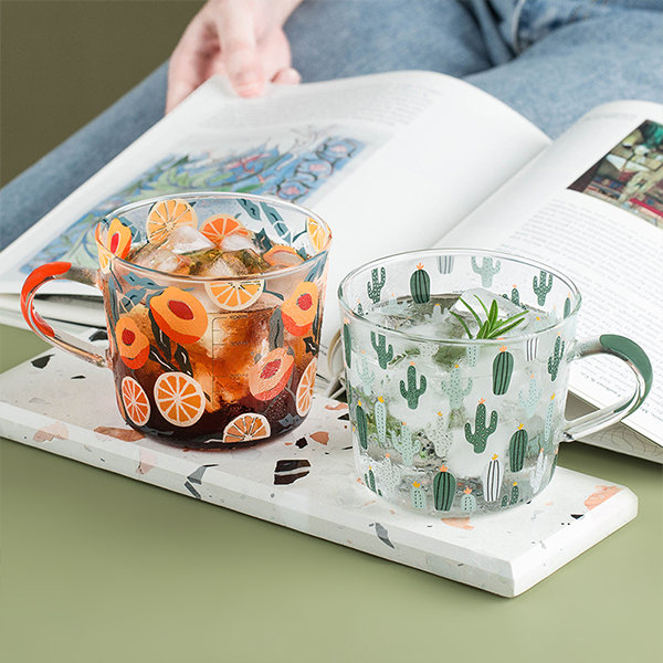 Beautiful Cup - Soda Lime Glass - 4 Patterns - ApolloBox