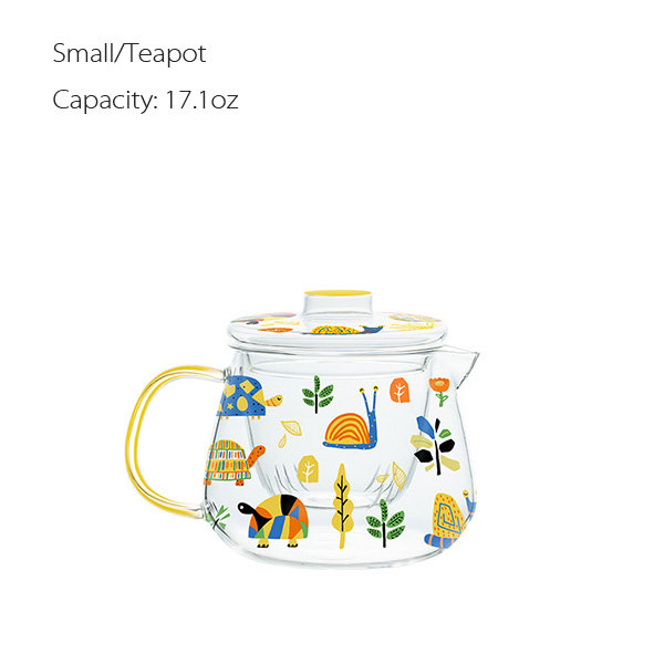 Fun Prints Glass Teapot And Cups - ApolloBox