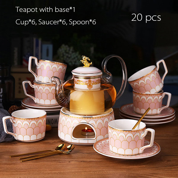 borosil glass Kitchen Bae Clay Craft Tea Cups Set of 6