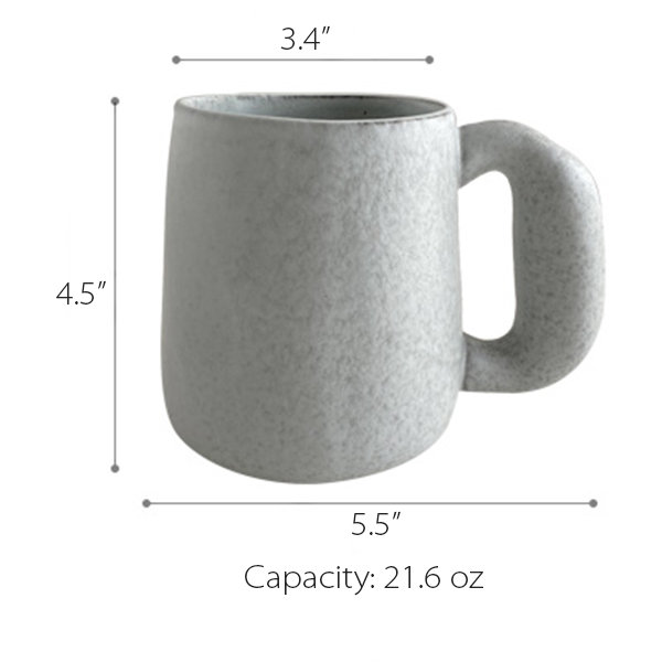 One Cup a Day Giant Ceramic Mug & Coffee, 64 Oz.