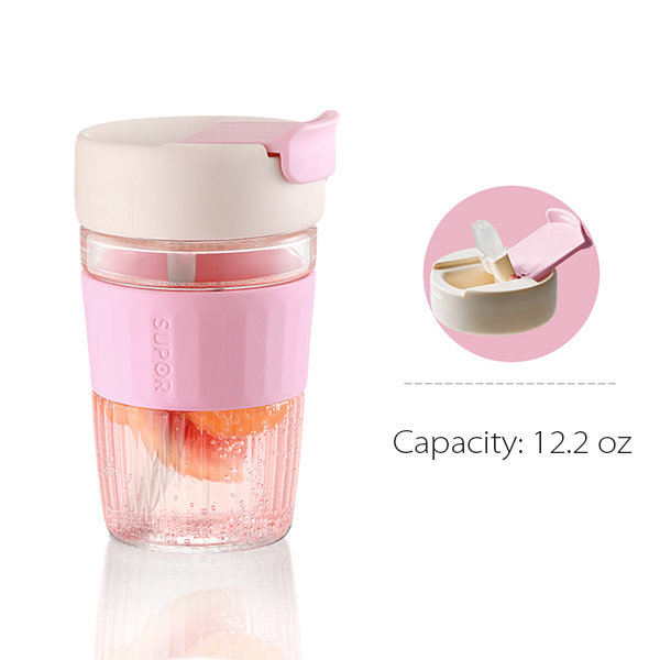 Portable Drinking Glass With Lid - ApolloBox