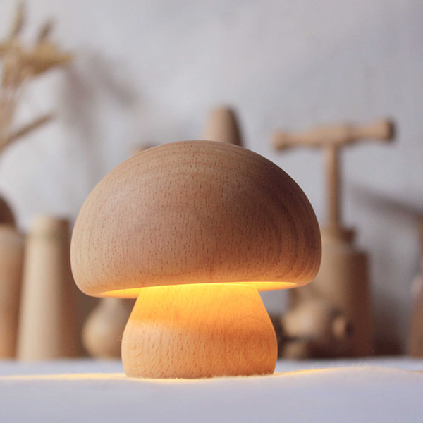 Beechwood Mushroom Lamp - Night Light from Apollo Box