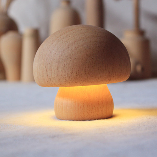 Beechwood Mushroom Lamp - Night Light from Apollo Box
