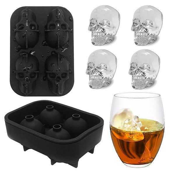 Skull Ice Molds - Set of 2 - Ideal for Whiskey from Apollo Box