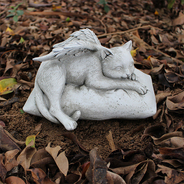 Angel Cat Garden Decoration - ApolloBox