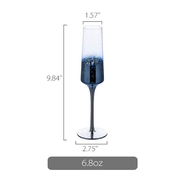 Starry Sky Wine Glass - Blue - Pink - 3 Colors - 3 Sizes from Apollo Box