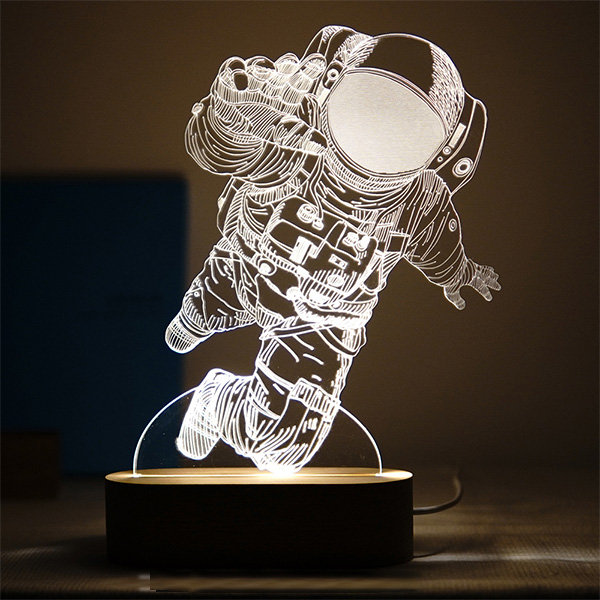 Astronaute Créatif LED Lampe De Table Impression 3D R Abat Jour