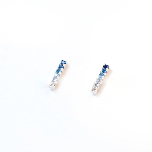 Blue 2025 ombre earrings