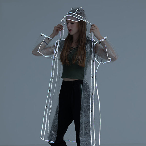 Dazzling Transparent Raincoat