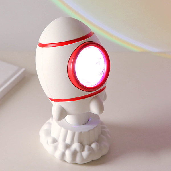 small rocket projection lamp