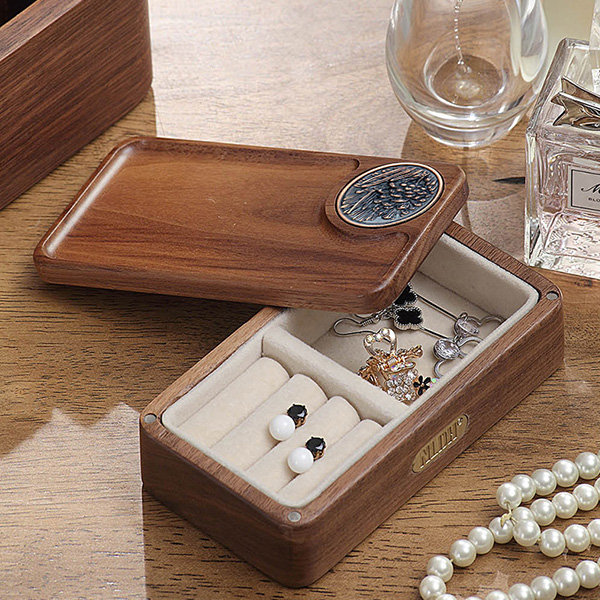 Wooden Jewelry Storage Box - Timeless Treasure Keeper - Velvet-Lined  Elegance - ApolloBox