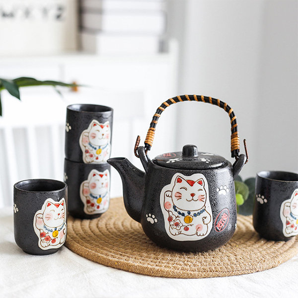 Cat Tea Cup and Pot - ApolloBox