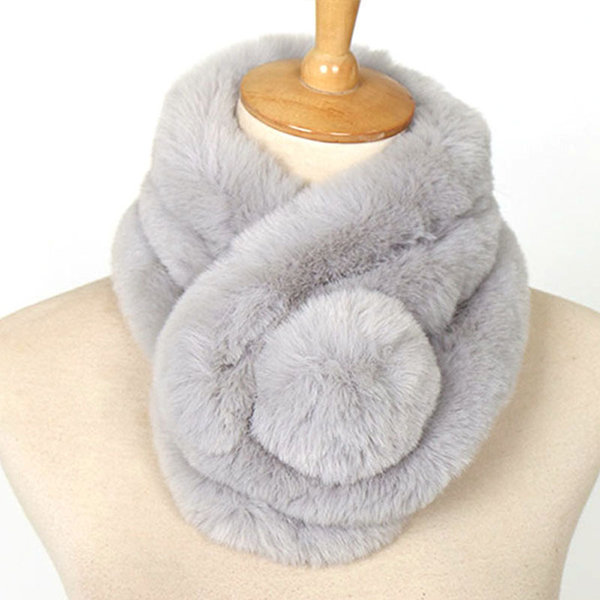 ApolloBox Faux Rabbit Fur Scarf