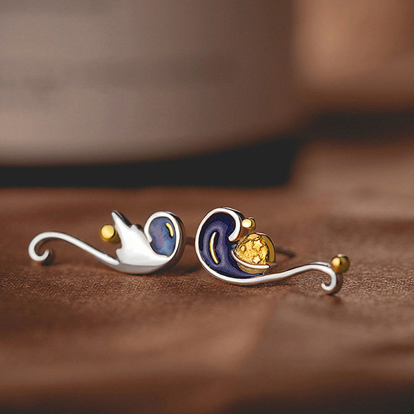 Van Gogh Starry Night Earrings