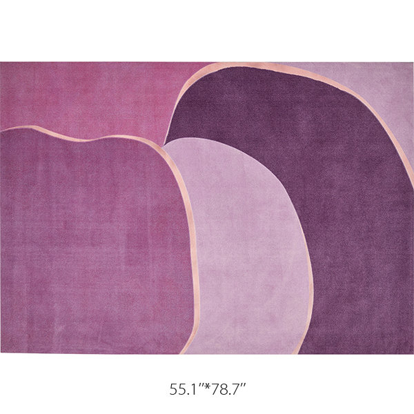 Modern Rug - Nylon - Cotton - Purple - 2 Sizes - 2 Patterns - ApolloBox