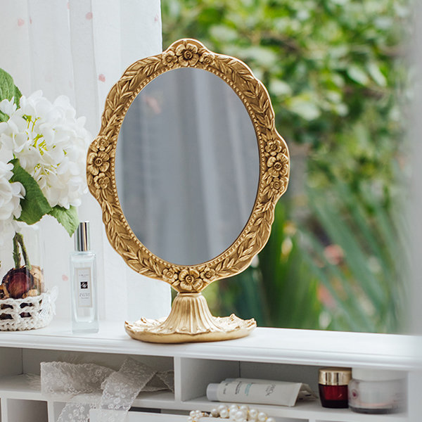 Gold Mini Makeup Mirror - ApolloBox